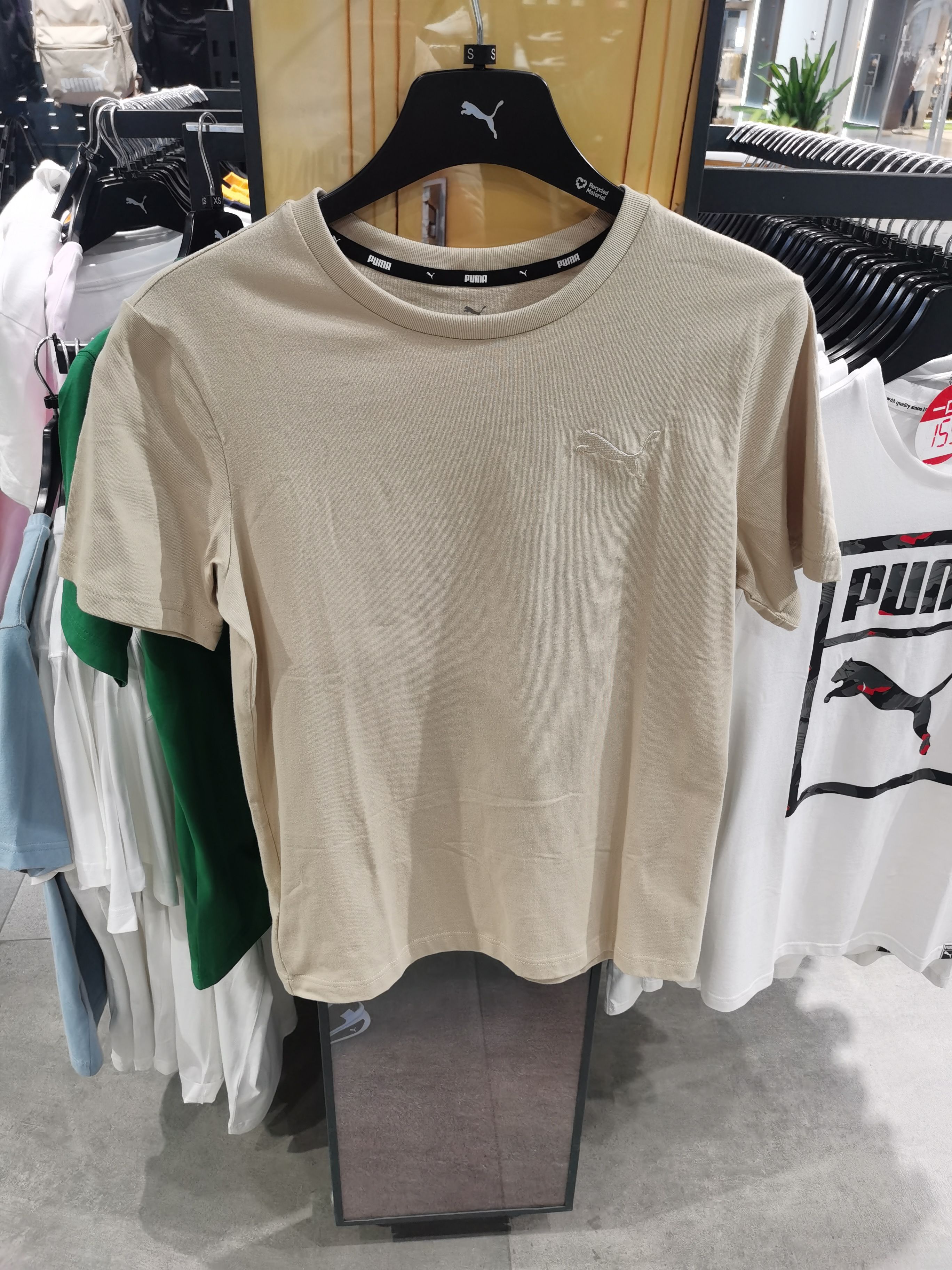 彪马/Puma 新款春夏男女纯色纯棉刺绣logo圆领套头短袖T恤683479