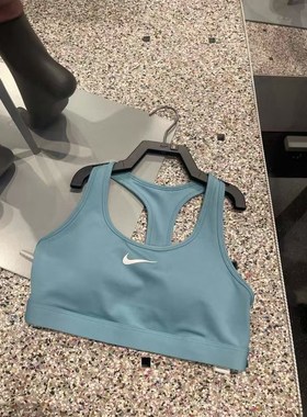 Nike耐克女Swoosh一体式中强度瑜伽跑步健身速干运动内衣DX6822