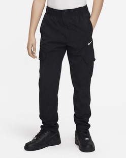 Nike/耐克新款儿童运动户外训练梭织简约休闲工装长裤FD3239-010