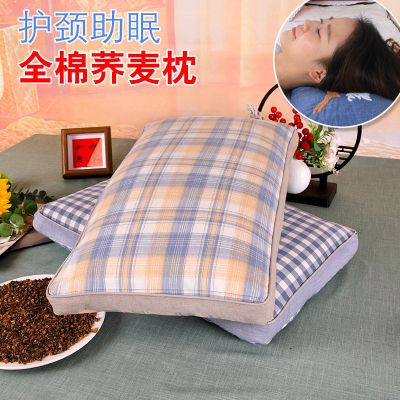 全荞麦枕头新款护颈椎助立体荞麦皮壳硬枕芯睡眠成人专用枕一只