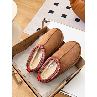 UGG桑坡民族风厚底雪地靴包头半拖女款羊皮毛一体冬季2026新款棉