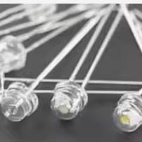 12V 奥迪A8转向灯尾灯灯珠 草帽灯珠LED灯 白发黄 黄色 黄光2脚