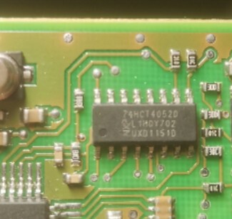 74HCT4052D, SOIC-16 双路4通道模拟多路复用器 原装