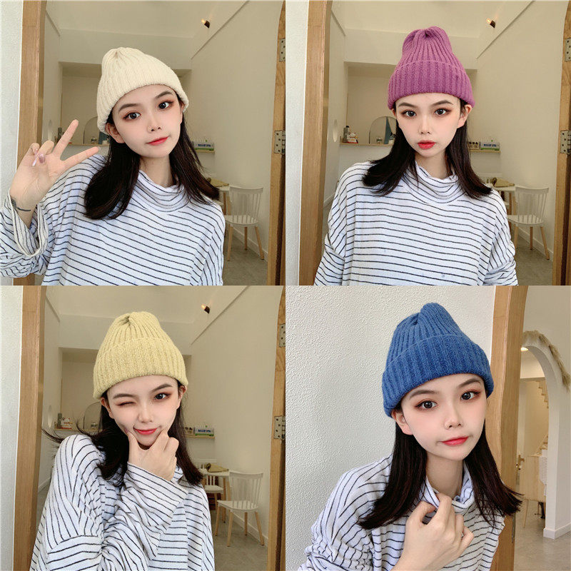 日系帽子男潮针织毛线帽女ins韩国秋冬季雅痞帽潮牌嘻哈冷帽韩版