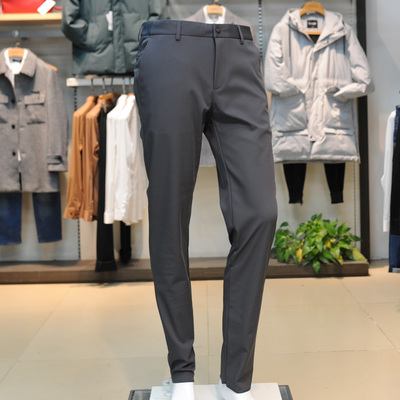 23DXK00202品牌男装专柜正品秋冬裤子休闲弹力免烫四季款中腰长裤