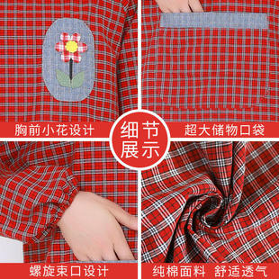 新款围裙厨房家用做饭成人短款罩衣时尚上班穿工作服女小个子棉女
