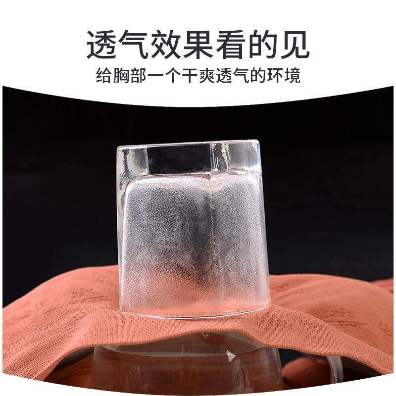 新款妈妈大码无钢圈女士聚拢胸罩背心式中老年文胸运动内衣女棉6