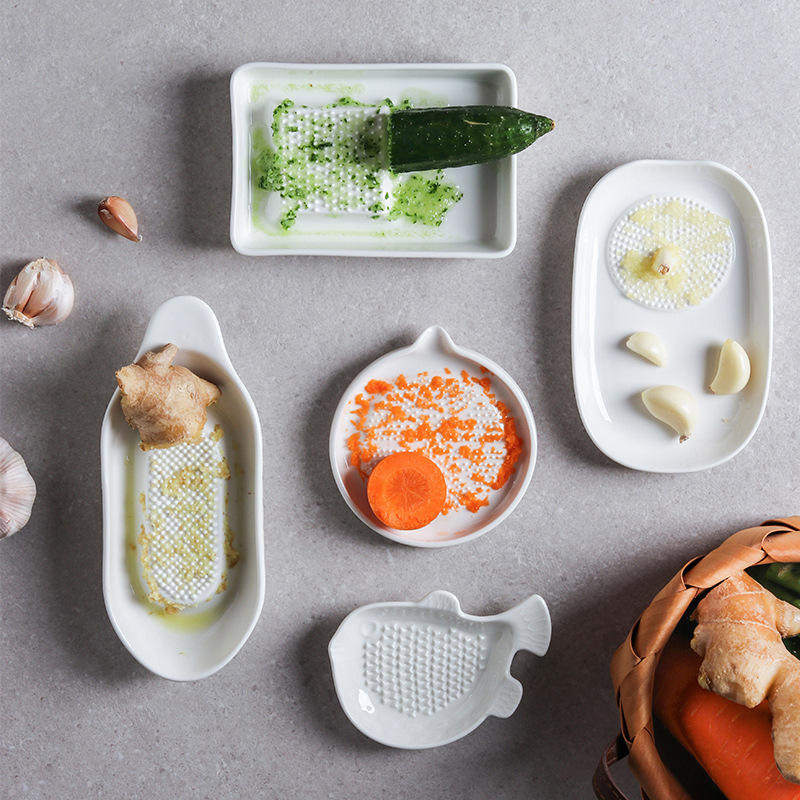 新款陶瓷婴儿食物辅食研磨器磨盘宝宝工具手动果泥碗肉泥磨姜蒜泥