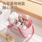 简约学生衣物沐浴筐宿舍篮浴室洗漱收纳框hc 新款 加厚手提篮