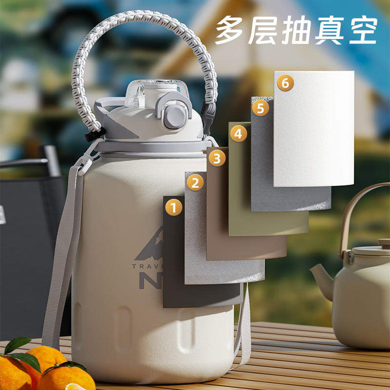 新款316L不锈钢保温杯大号大容量保冷杯男2024吨桶吨大肚运动水壶