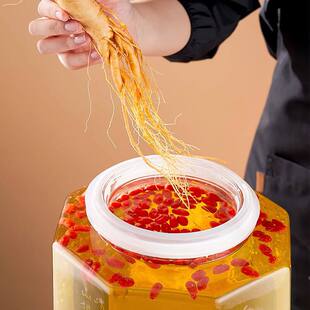 新款泡酒玻璃瓶家用高档密封人参白酒药酒罐酒缸酒坛子带龙头专用