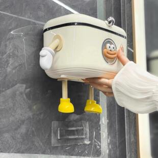 新款纸巾盒抽纸盒卫生间创意可爱卷纸筒盒子多功能壁挂式收纳盒洗