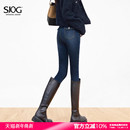 加绒显瘦靴裤 铅笔裤 高腰冬季 女紧身小脚裤 牛仔裤 SJOG提臀塑形力