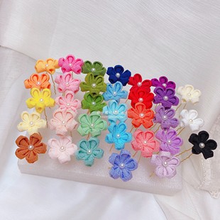 【多色樱花小簪】 百搭古风和风绉布发饰和服汉服可爱配饰发簪