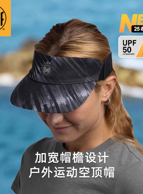 BUFF跑步帽GO系列空顶帽无顶鸭舌遮阳帽男女版户外运动防晒