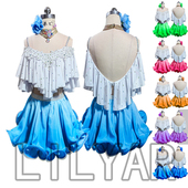 均有尺码 规定服女成人少儿童款 拉丁舞比赛服演出服艺考服装 新款