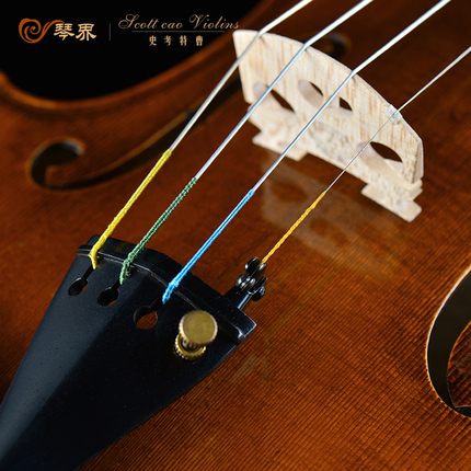 曹氏小提琴专业级实木提琴大师纯手工进口欧料意大利云杉考级750E