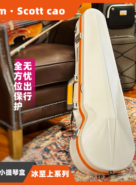 法国进口bam时尚轻盈成人小提琴盒 专用钥匙锁安全 防潮抗压耐用