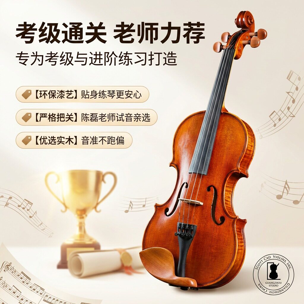 【入门级】曹氏提琴P10 直播选琴学生入门初学练习儿童初级小提琴