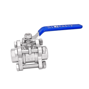 304三片式球阀316不锈钢高压丝口阀门4分内螺纹螺牙丝扣Q11F球阀