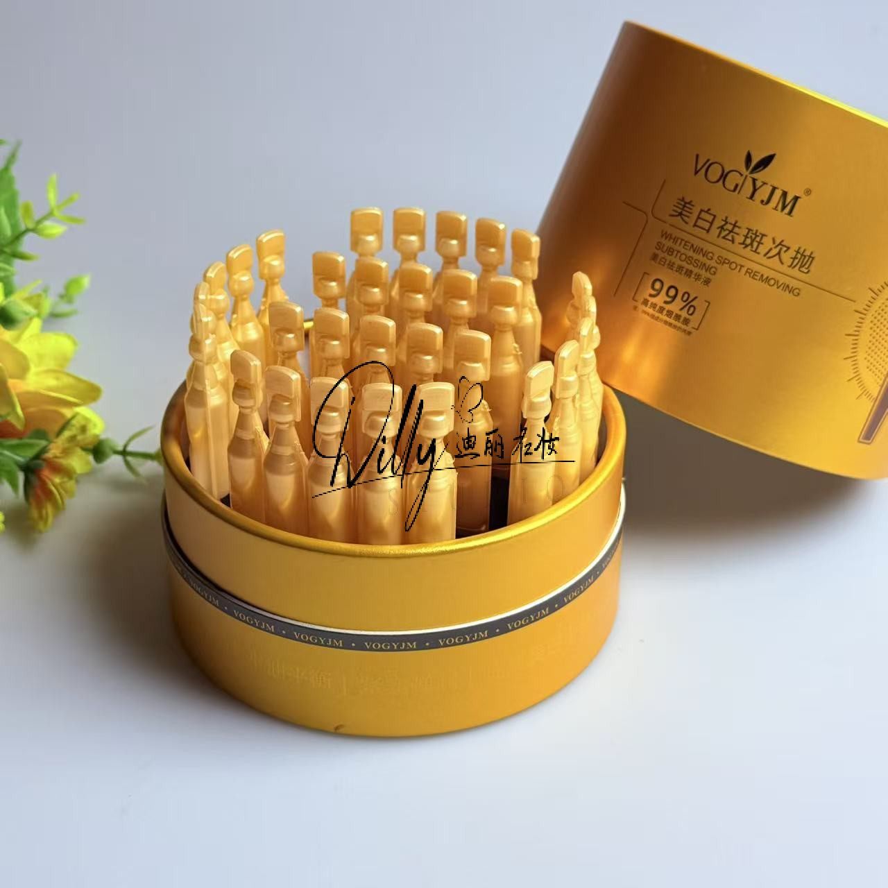 永九美美白祛斑精华液改善暗沉色斑痘印细腻肌肤抗氧抗糖次抛30支