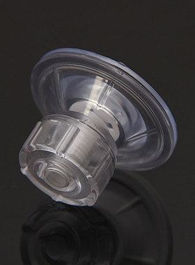 4.5cm透明螺丝杆吸盘真空强力隔离板盒晒龟缸玻璃挂钩水族鱼缸