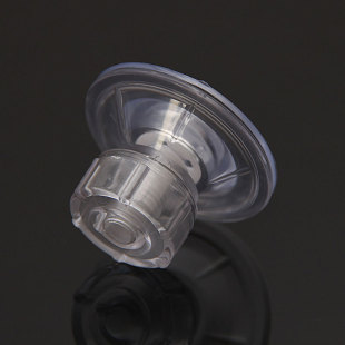 4.5cm透明螺丝杆吸盘真空强力隔离板盒晒龟缸玻璃挂钩水族鱼缸