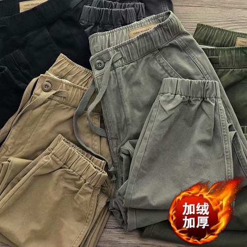 干活穿的裤子男加厚耐磨工作服