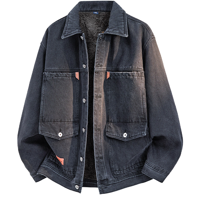 冬季工作服加绒加厚牛仔外套男士牛仔焊工防烫耐磨劳保服棉衣男装,男装,牛仔外套,淘宝优惠券,粉丝福利购,淘宝优惠卷