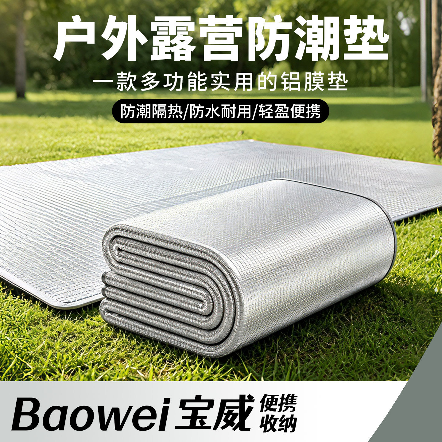 户外防潮垫加厚双面铝膜防水图片