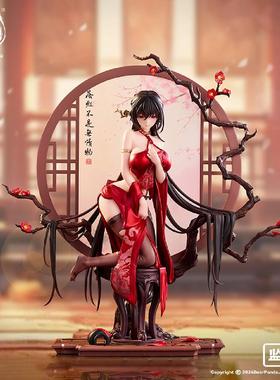 现货哔哩哔哩BearPanda 国风系列 1/6 比例手办 周年款：落红