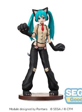 现货哔哩哔哩世嘉 SPM VOCALOID 初音未来 猫咪 景品手办 再版
