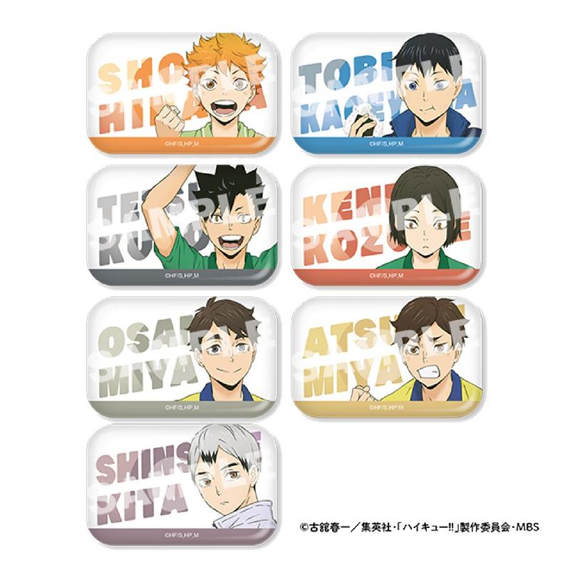 排球少年中学方形角色徽章整盒