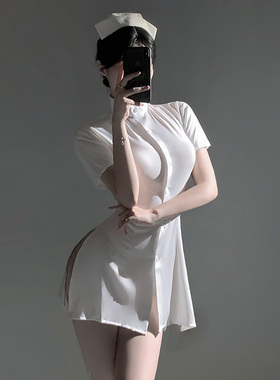 霏慕纯欲cosplay护士连衣裙子套装角色扮演性感睡衣制服诱惑qqny