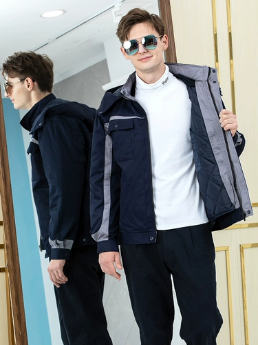 Утепленный пуховик для работы, зимняя куртка, комплект, делается под заказ