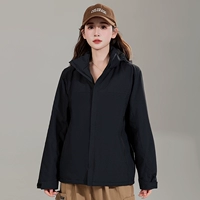 Черная куртка с пухом подходит для мужчин и женщин, увеличенная толщина