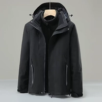 Черный флисовый вкладыш, куртка, «три в одном»