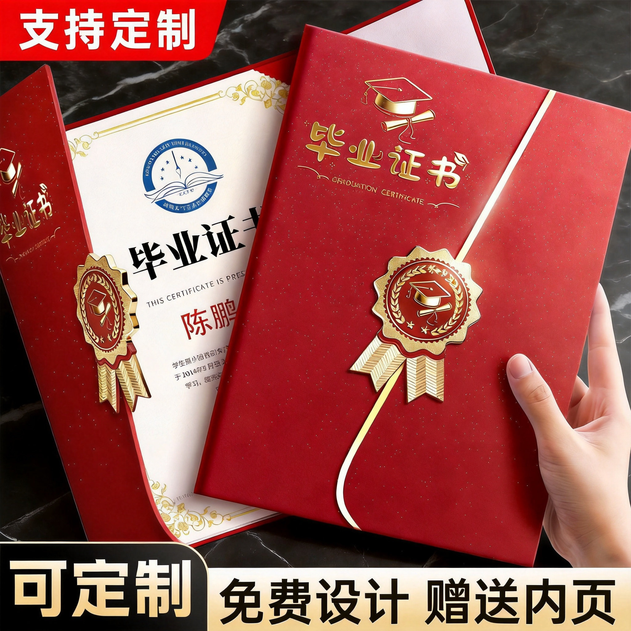 幼儿园毕证结业荣誉证书可定制