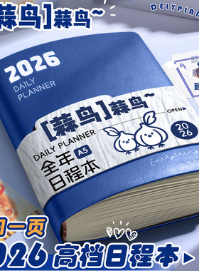 2026年新款日程本A5一日一页手账本计划本定制办公自律打卡本时间管理365天效率手册每日计划笔记本记事本子