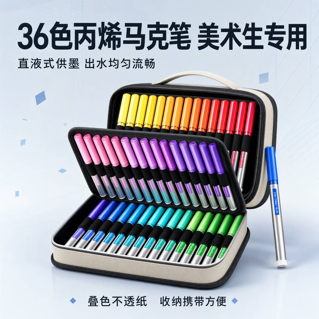 【强覆盖力】慢作高级丙烯马克笔图片