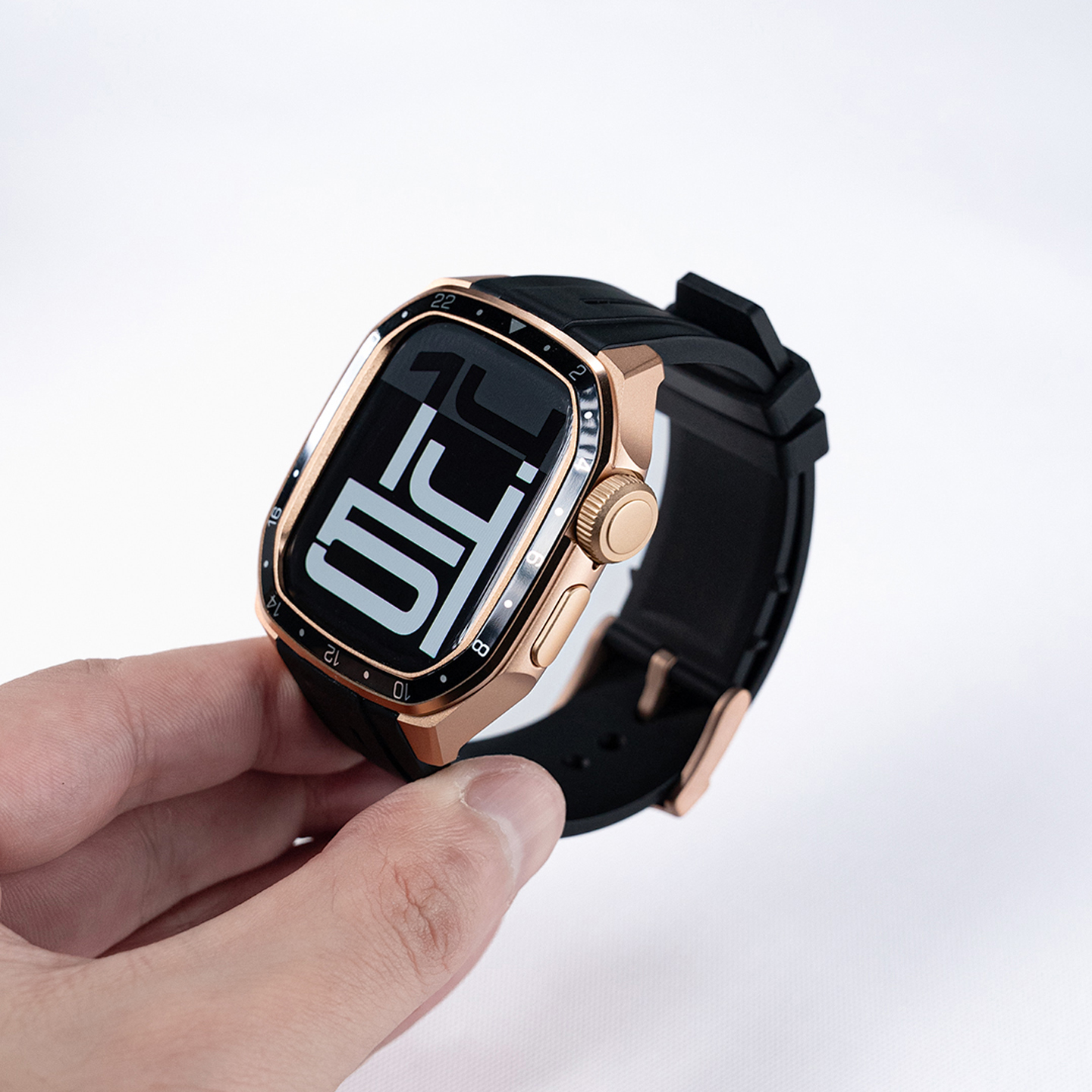 适用苹果手表S11保护壳表带一体S10女applewatch11金属表壳series10高级感iwatch智能iwatchSE运动新品玫瑰金