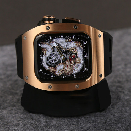适用iWatch不锈钢表壳一体表带