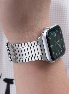 适用AppleWatch11表带Ultra3金属AppleWatchUltra2磁吸钢带iWatch10苹果S11S10表链iWatchS手表带iPhoneWatch