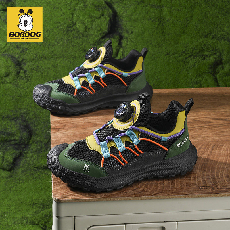 巴布豆男童运动鞋2026夏季新款透气耐磨防滑户外登山徒步鞋潮流鞋