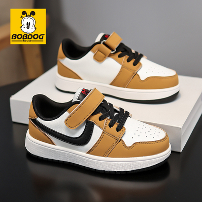 巴布豆男童板鞋2025新款春秋儿童运动鞋男孩软底休闲鞋小学生童鞋
