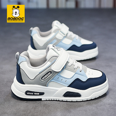 巴布豆童鞋2025春季新款男童鞋子儿童软底运动鞋男孩防滑休闲板鞋