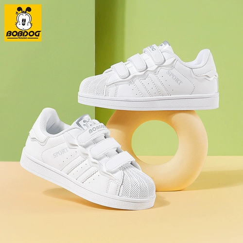 Детская белая обувь для мальчиков, кроссовки, белая спортивная обувь