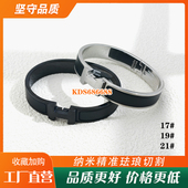 H家高品质黑武士手镯CNC重工定制手环情侣磨砂珐琅旋转口男女同款