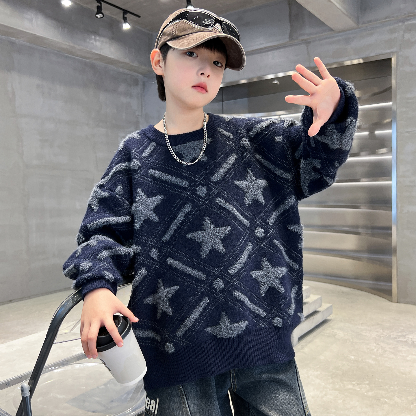 男童秋冬毛衣2025新款
