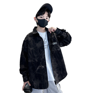 儿童装男童春秋款牛仔外套2026新款男孩春季衣服中大童春装酷帅潮